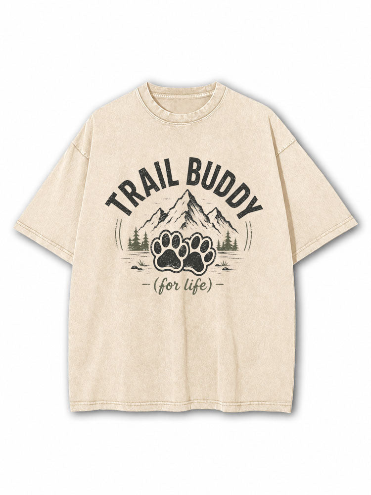 Trail Buddy For Life Washed T-Shirt