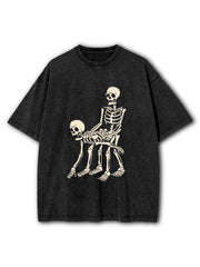 Kinky Skeletons Washed T-Shirt