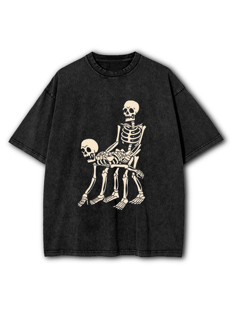 Kinky Skeletons Washed T-Shirt
