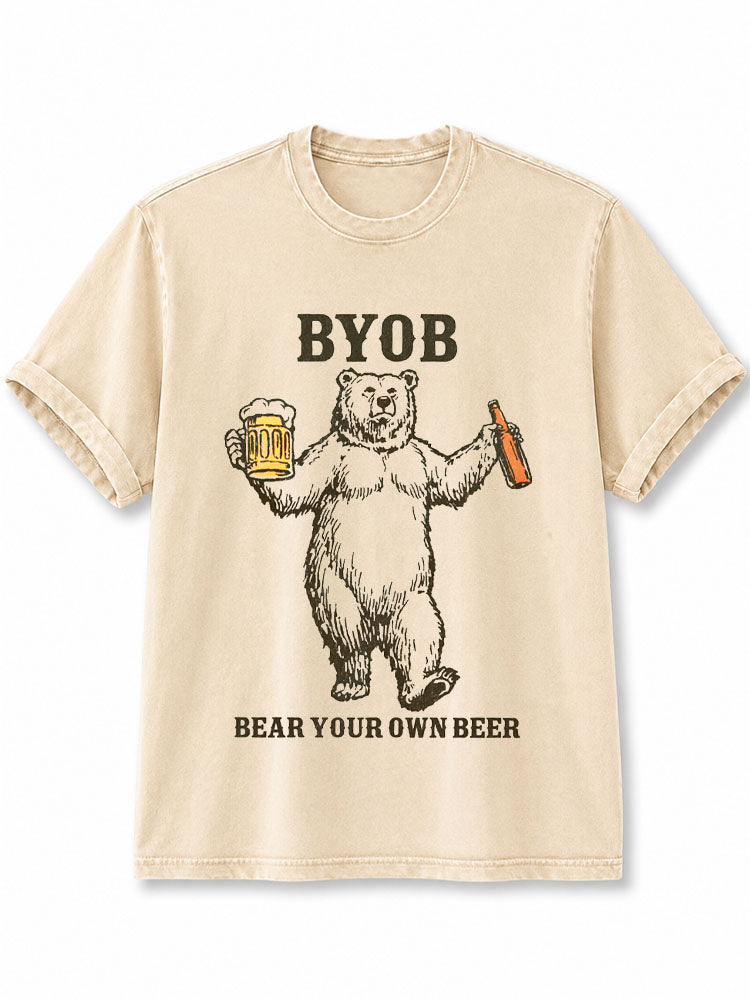 Bear Your Own Beer Washed T-Shirt