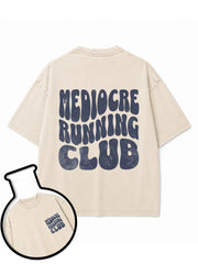 MEDIOCRE RUNNING CLUB Washed T-Shirt