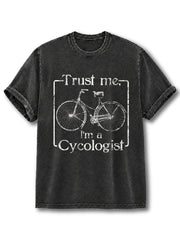 Trust me I'm a Cycologist Washed T-Shirt