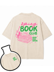 spicy BOOK CLUB Washed T-Shirt
