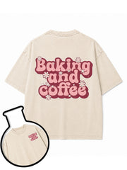 Baking and coffee Washed T-Shirt
