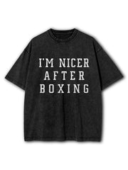 Nicer After Boxing Washed T-Shirt