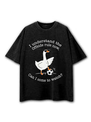 I understand the offside rule now Washed T-Shirt