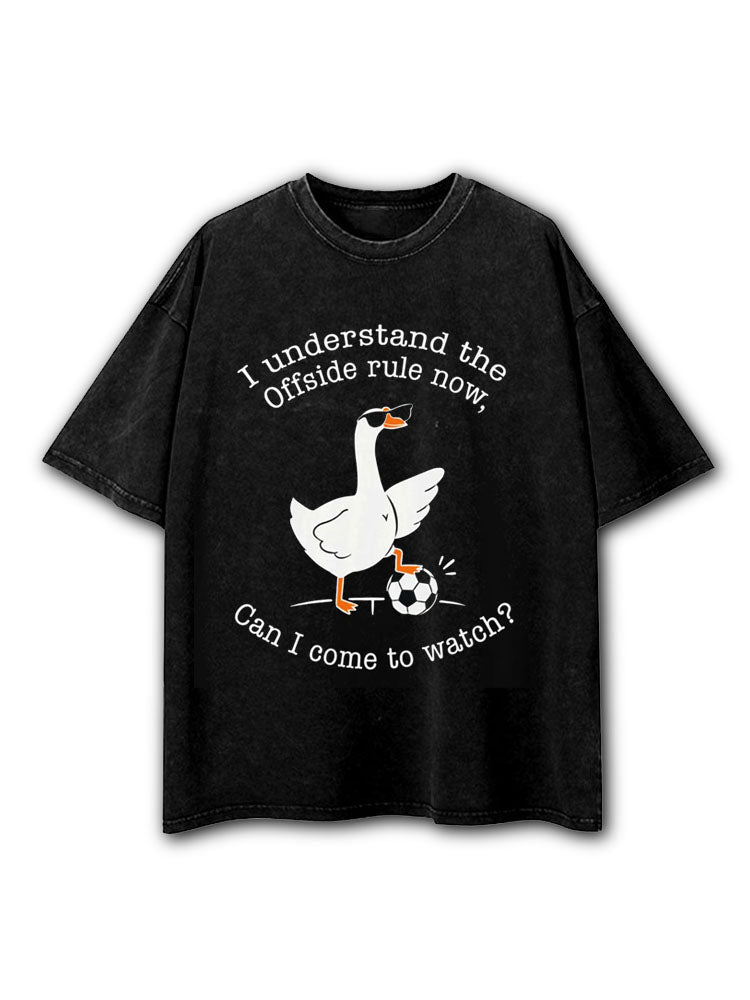 I understand the offside rule now Washed T-Shirt