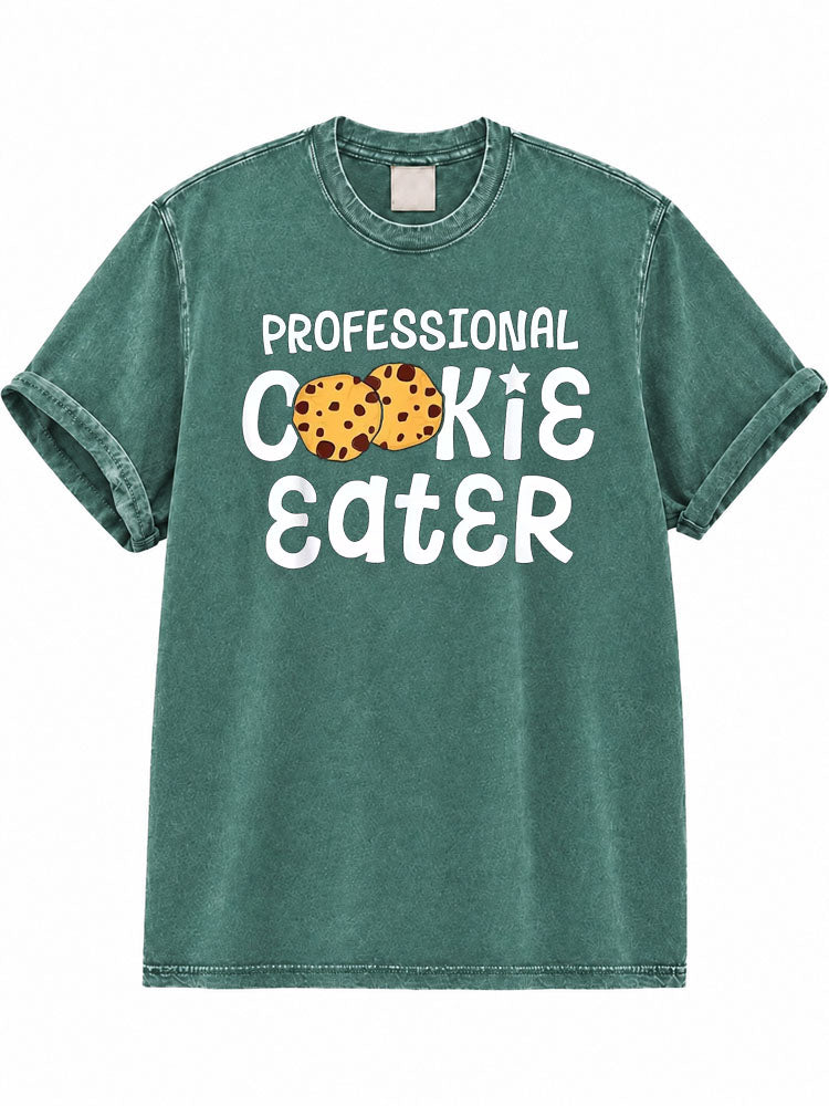 Professional Cookie Eater Washed T-Shirt