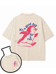 It's a good day for a run Washed T-Shirt