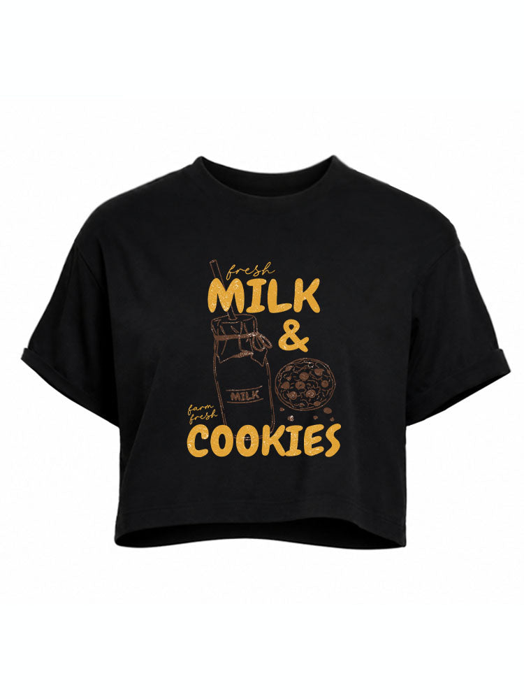 Fresh Milk & Cookies Crop Tops