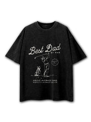 Best Dad By Par Washed T-Shirt