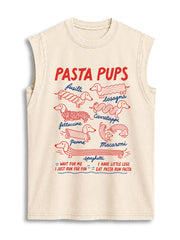 I JUST RUN FOR FUN Vintage Washed Cotton Tank Top