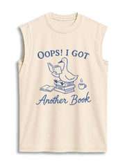 GOT ANOTHER BOOK Vintage Washed Cotton Tank Top
