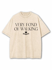 Very Fond of Walking Washed T-Shirt