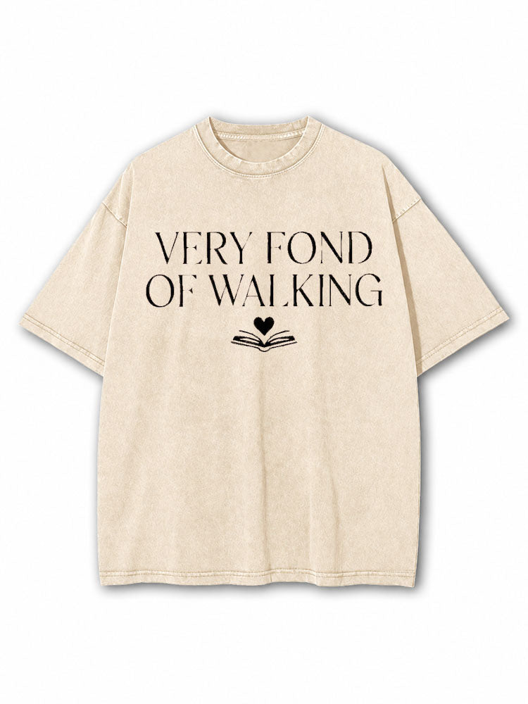 Very Fond of Walking Washed T-Shirt