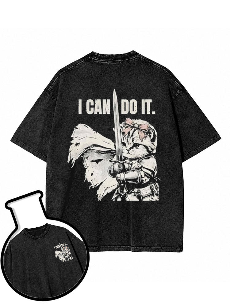 I CAN DO IT Washed T-Shirt