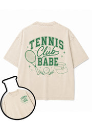 TENNIS Club BABE Washed T-Shirt