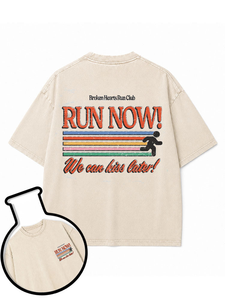 BROKEN HEARTS RUN CLUB Washed T-Shirt