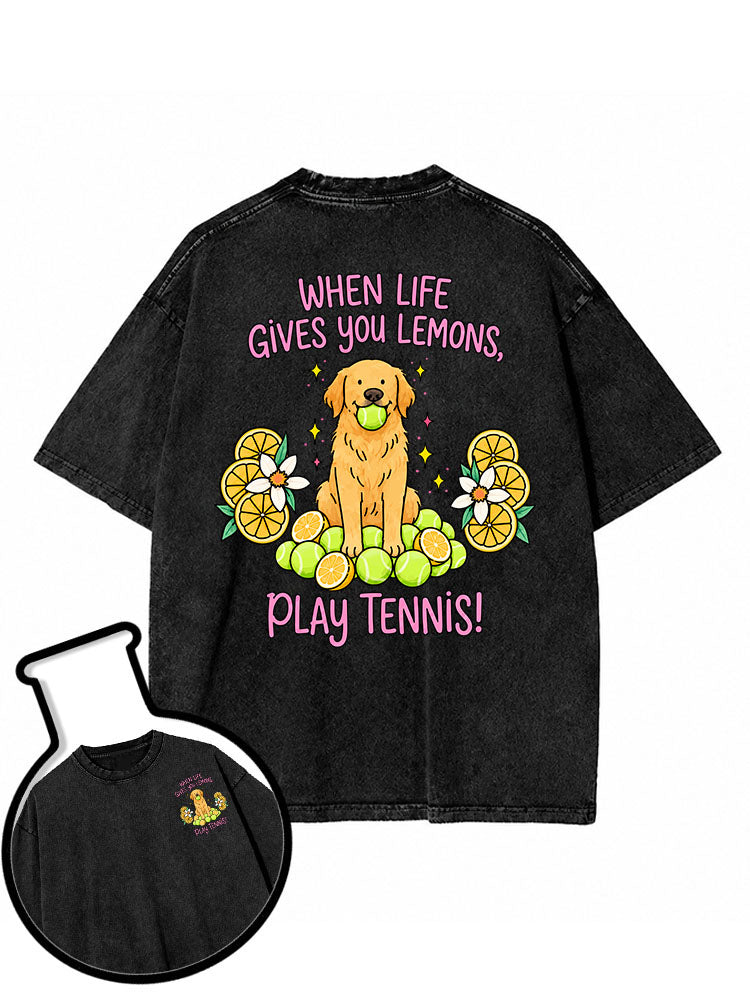 When life gives you lemons make lemonade Washed T-Shirt