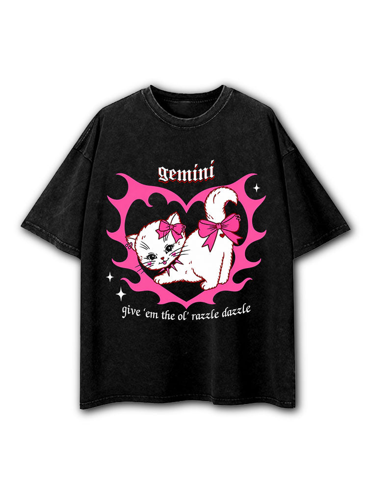 Gemini give 'em the ol' razzle dazzle Washed T-Shirt
