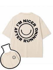 I’M NICER AFTER RUNNING Washed T-Shirt