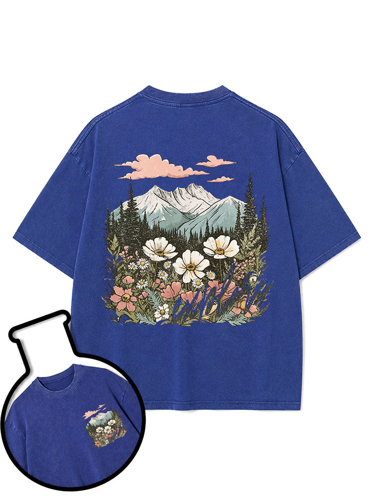 Explore Mountain Wildflower Washed T-Shirt