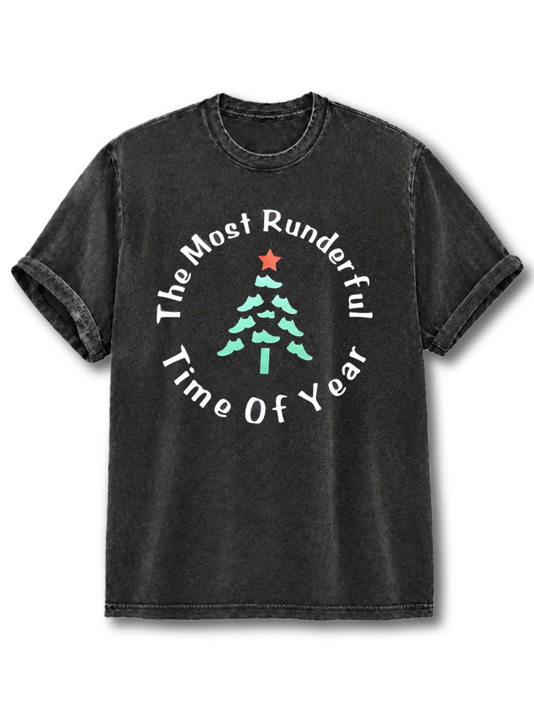 Most Runderful Time of the Year Washed T-Shirt