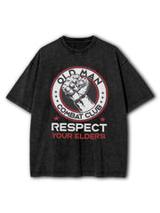 Old Man Combat Club Washed T-Shirt