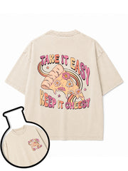 Take It Easy Keep It Cheesy Washed T-Shirt