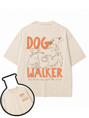 DOG WALKER Washed T-Shirt