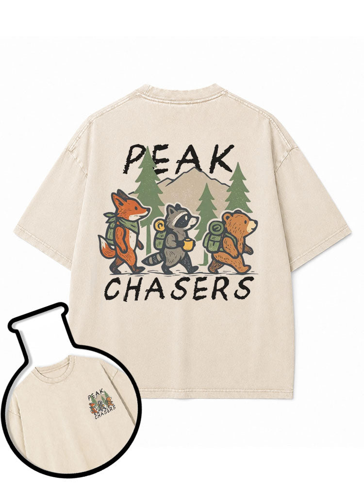 PEAK CHASERS Washed T-Shirt