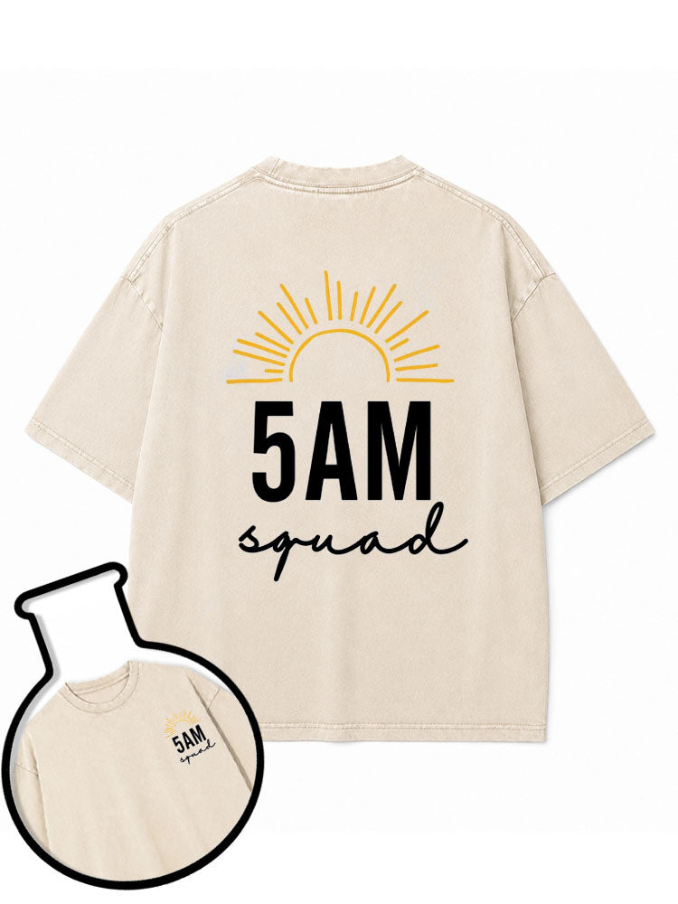 5AM running squad Washed T-Shirt