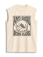 A RUN CLUB OF ONE Vintage Washed Cotton Tank Top