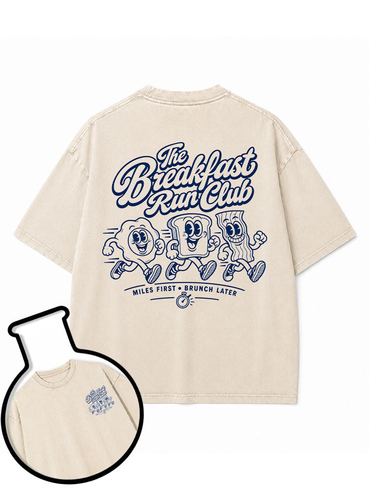 The Breakfast Run Club Washed T-Shirt