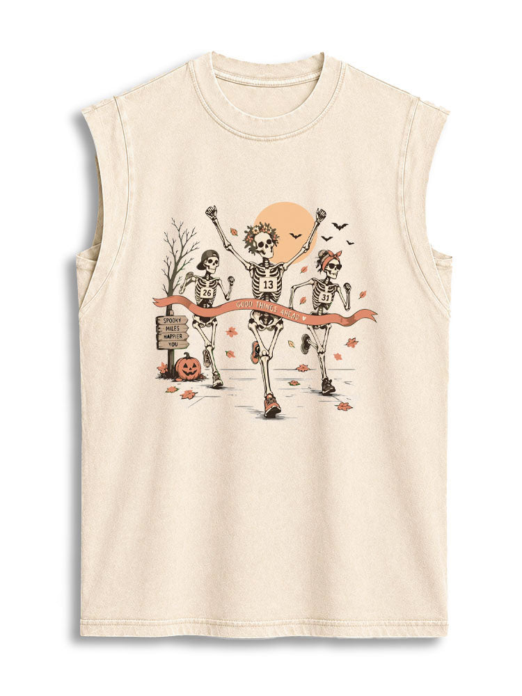 SPOOKY MILES Vintage Washed Cotton Tank Top