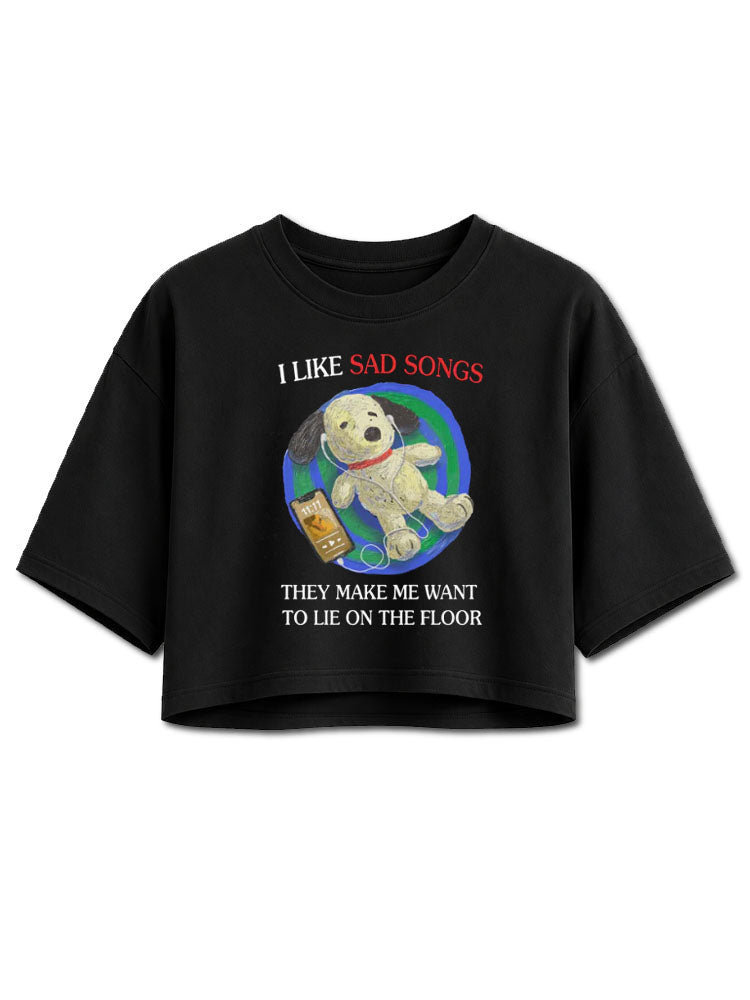 Sad Songs Crop Tops