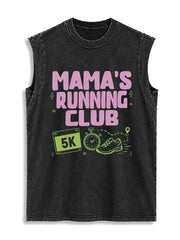 MAMA'S RUNNING CLUB Vintage Washed Cotton Tank Top