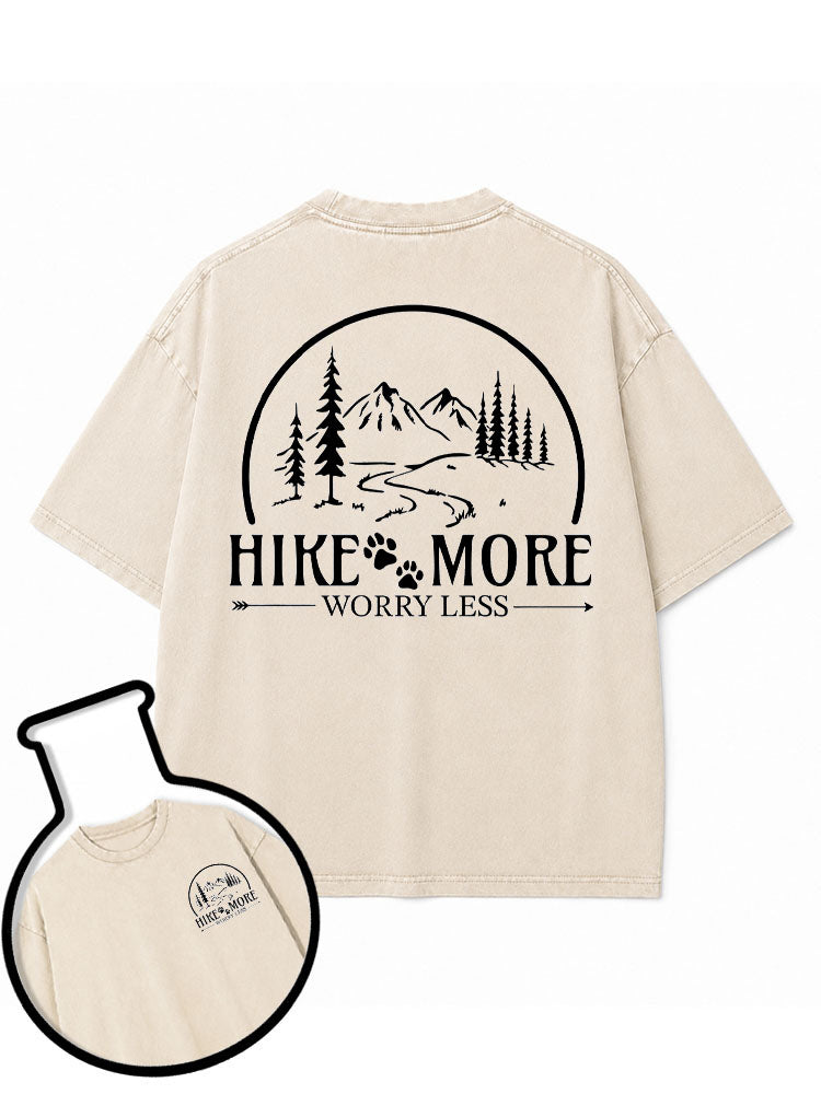 HIKE MORE WORRY LESS  Washed T-Shirt