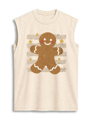 Gingerbread Vintage Washed Cotton Tank Top