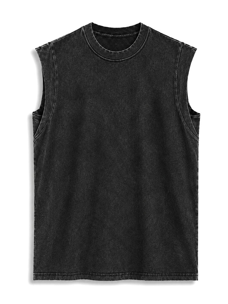 Solid Vintage Washed Cotton Tank Top