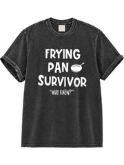 Frying Pan Survivor Washed T-Shirt
