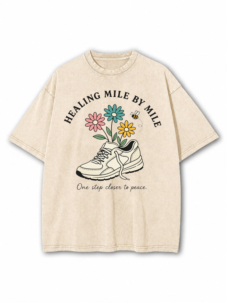 Healing Mile By Mile Washed T-Shirt