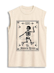 MEDIOCRE RUNNER Vintage Washed Cotton Tank Top