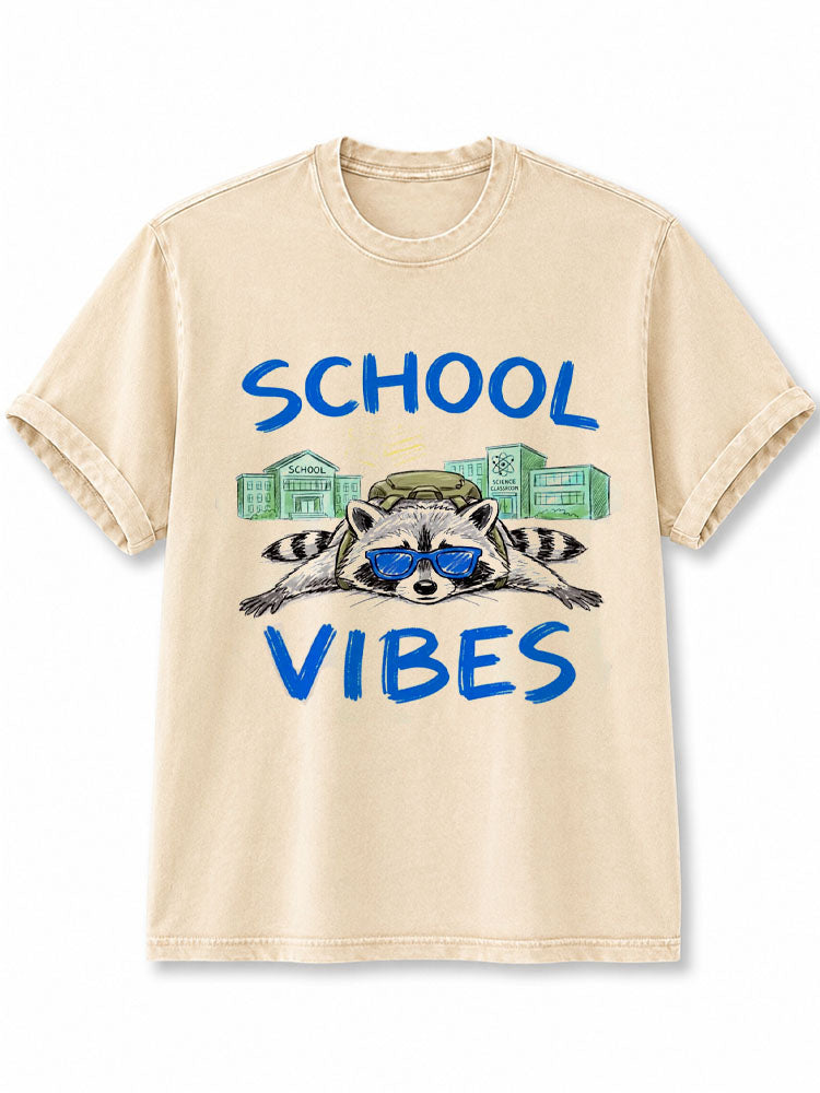SCHOOL VIBES Washed T-Shirt