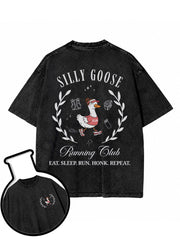 SILLY GOOSE RUNNING CLUB Washed T-Shirt