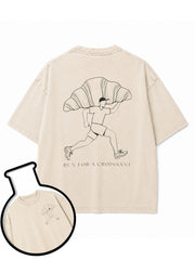 Run for a Croissant Washed T-Shirt