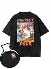 PURRFECT Pour Washed T-Shirt
