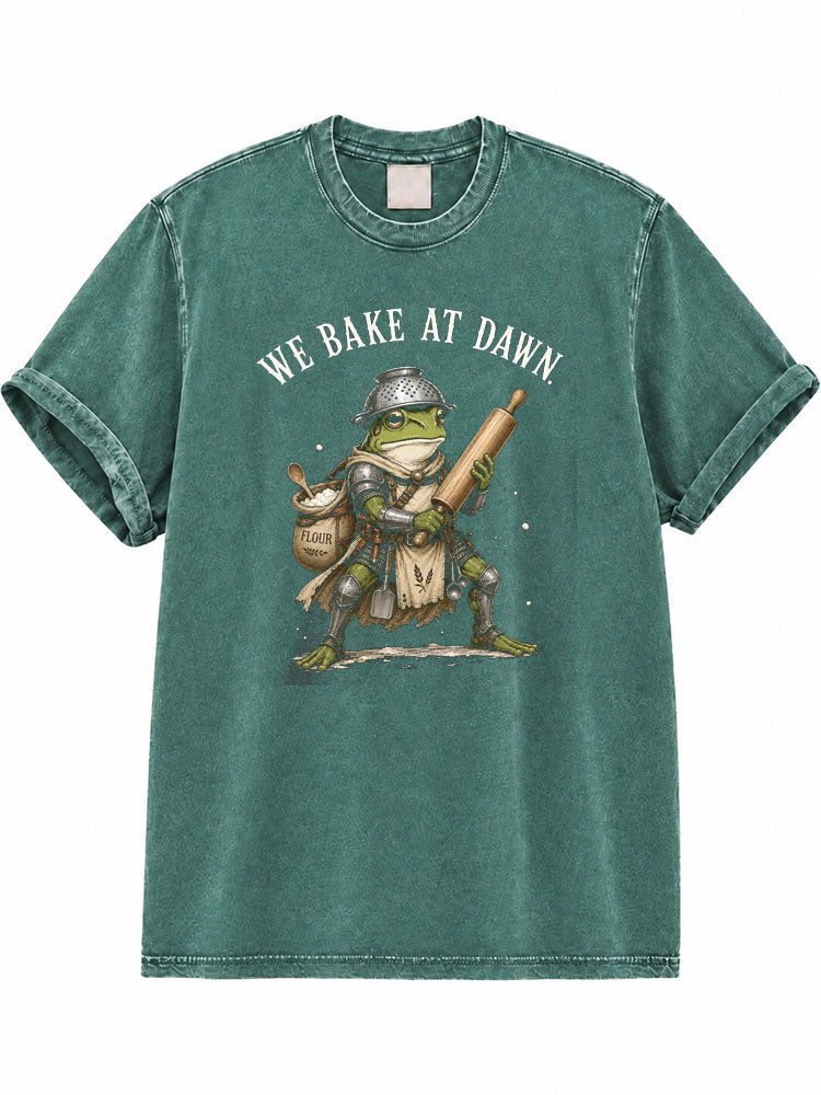 Frog Knight Baker Washed T-Shirt