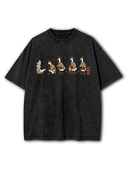 Silly Goose Firefighter Washed T-Shirt