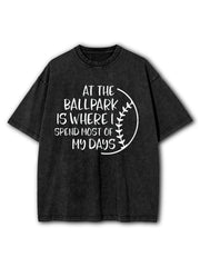 At The Ballpark Washed T-Shirt